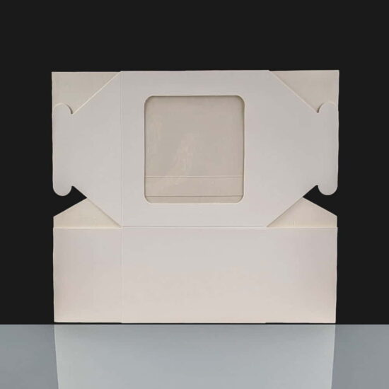 Windowed Cake Box with Christmas Cake Windowed Cake Box with Christmas Cake