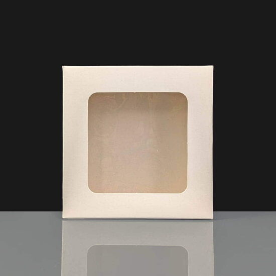 Windowed White Flan or Quiche Boxes 6x6x1.5" Windowed White Flan or Quiche Boxes 6x6x1.5"
