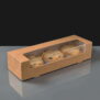 Windowed Kraft Pie or Tart Boxes 9x3x5