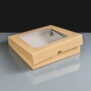 Kraft Windowed Cake Boxes - 8 x8 x 1.5"