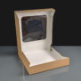 Kraft Windowed Cake Boxes - 8 x8 x 1.5"