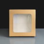 Kraft Windowed Cake Boxes - 8 x8 x 1.5"