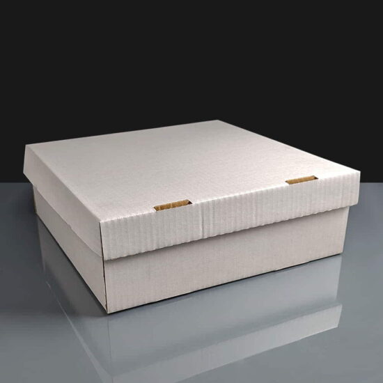 Shallow Heavy Duty Folding Cake Box 12x12x3