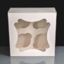 C0597 - Windowed Cake Boxes with 4 Cavity Insert