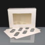 6 Cavity Cupcake Box with Ribbon