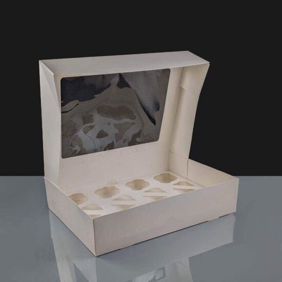 C0599 - Windowed Cake Boxes with 12 Cavity Insert C0599 - Windowed Cake Boxes with 12 Cavity Insert