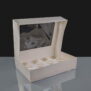 C0599 - Windowed Cake Boxes with 12 Cavity Insert