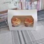 C/0608 - Windowed Cupcake Boxes with 2 cavity insert