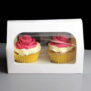 C/0608 - Windowed Cupcake Boxes with 2 cavity insert