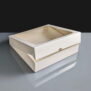 White Windowed Cake Boxes - 10x10x2"