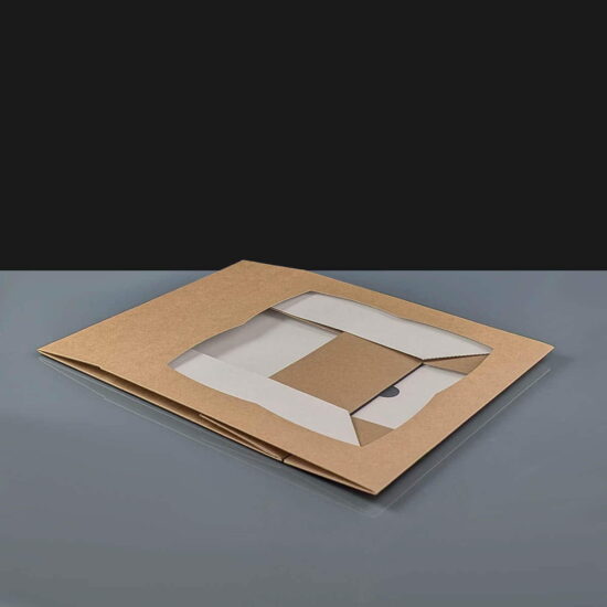 Kraft Windowed Cake Boxes - 10x10x3" Kraft Windowed Cake Boxes - 10x10x3"