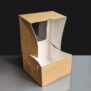 Kraft Windowed Cake Boxes -5 x5 x3"