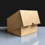 Kraft Windowed Cake Boxes -5 x5 x3"