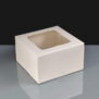 White Windowed Cake Boxes - 5x5x3"