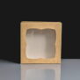 Kraft Windowed Cake Boxes - 6x6x2"
