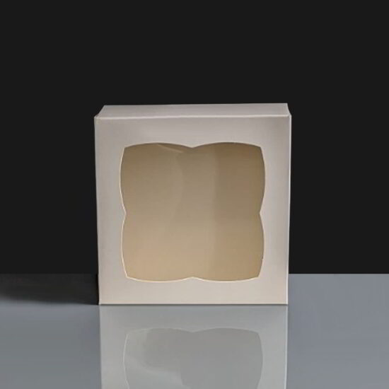 White Windowed Cake Boxes - 6x6x2" White Windowed Cake Boxes - 6x6x2"