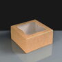 Kraft Windowed Cake Boxes - 6x6x3"