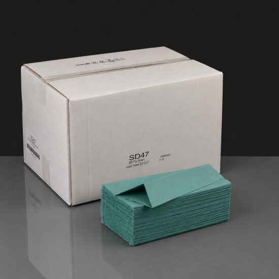 cfold-green-hand-towel-in-box cfold-green-hand-towel-in-box