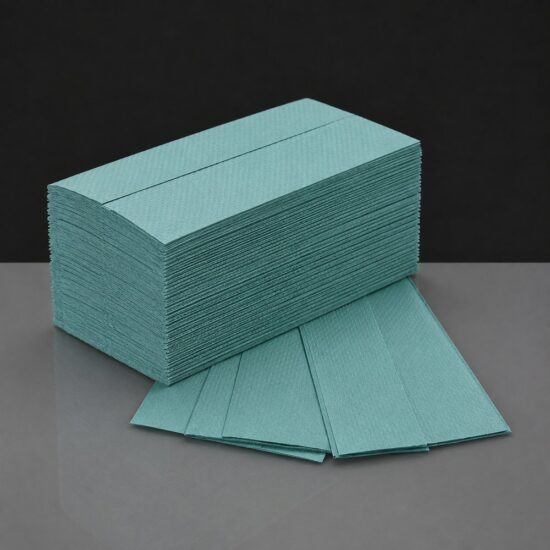 C-Fold Green Paper Hand Towel Pack