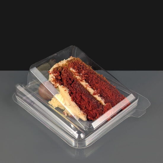 Clear Plastic Hinged Cake Wedge Clear Hinged Cake Wedge