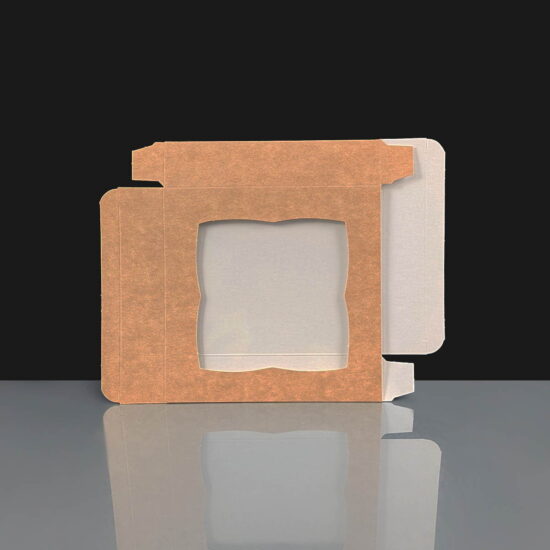 Kraft Windowed Cookie Box Cookie Box with Window