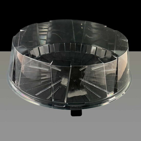 Plastic Round 260mm Cake / Gateau Box Lid Plastic Round 260mm Cake / Gateau Box Lid