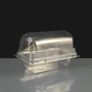 Plastic Hinged Mini Loaf Container