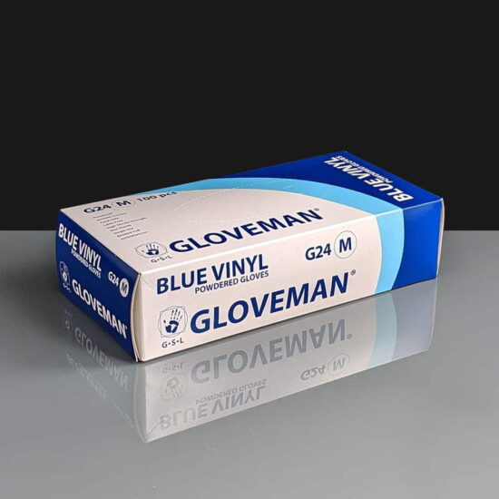 Blue Vinyl Gloves - Powdered Blue Vinyl Gloves - Powdered