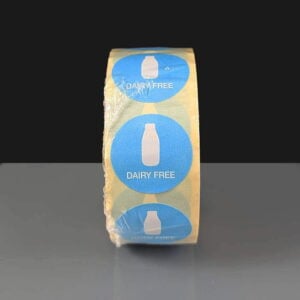 25mm round dairy labels