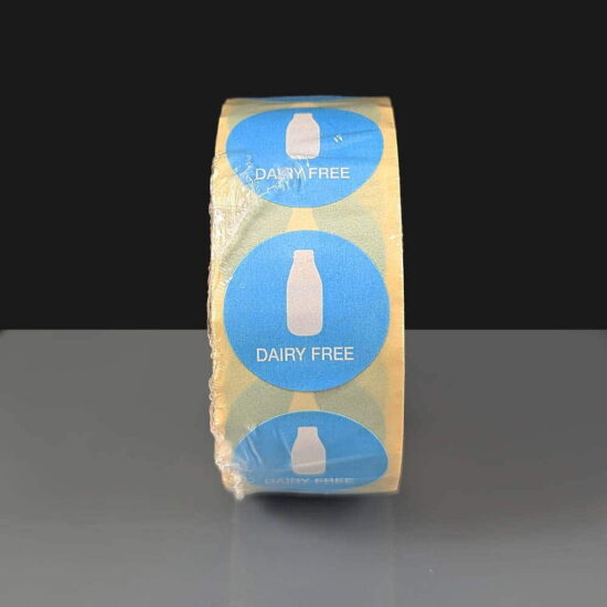 25mm round dairy labels