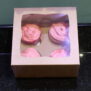 Kraft Windowed Four Cupcake Boxes