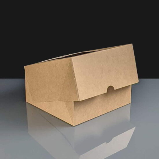 Kraft Windowed Cake Boxes - 6x6x3" Kraft Windowed Cake Boxes - 6x6x3"