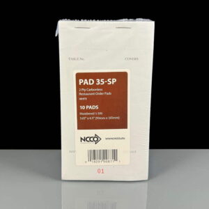 2ply Carbonless Restaurant Food Order Pad - 3.75 x 6.5" White