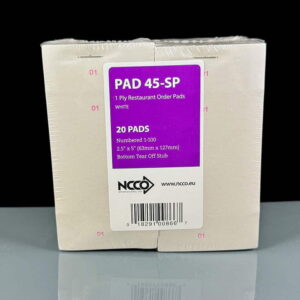 1ply Restaurant Food Order Pad - 2.5 x 5" with Take Away Stub