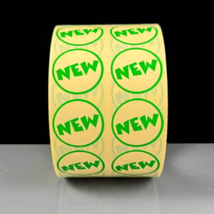 Cream & Green NEW Flash Labels