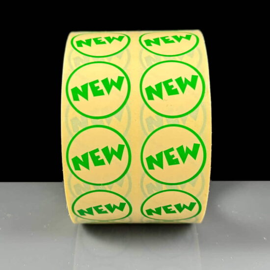 Cream & Green NEW Flash Labels