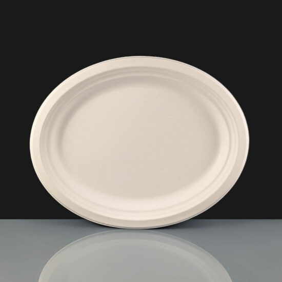 Oval Bagasse Plate