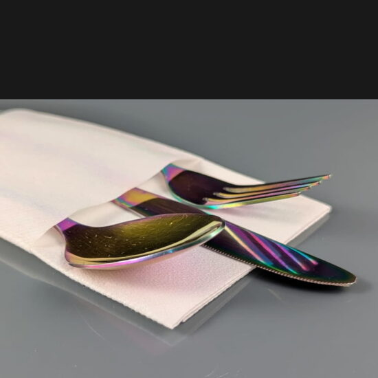 Pop In White Cutlery Napkin Pop In White Cutlery Pouch