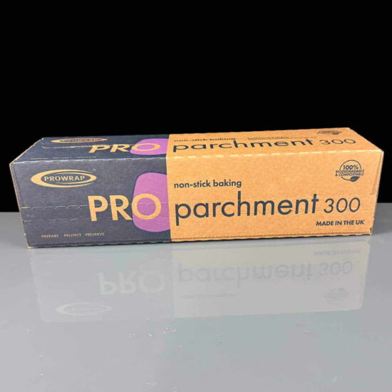 Prowrap Baking Parchment 30cm x 50m Cutterbox Prowrap Baking Parchment 30cm x 50m Cutterbox