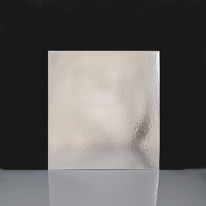 PVCE23 - 8 Square Silver Cake Card
