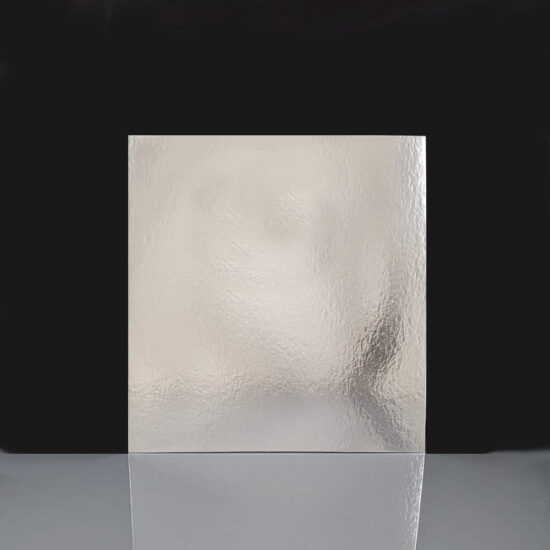 PVCE23 - 8 Square Silver Cake Card