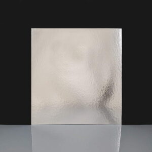 PVCE25 - 10 Square Silver Cake Card