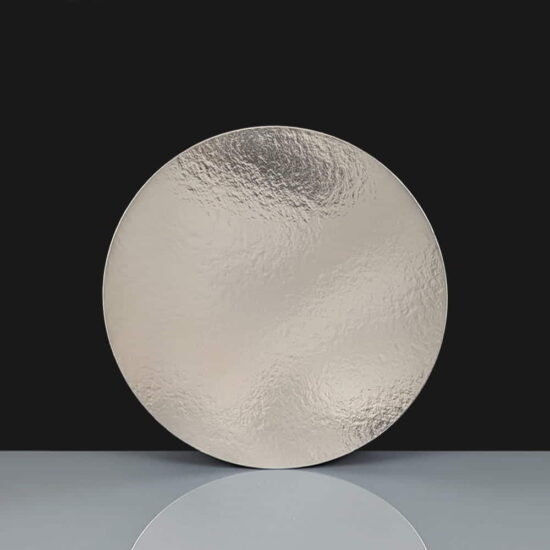 PVCE61 - 8 Round Silver Cake Card 