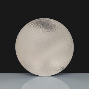 PVCE62 - 8.6 Round Silver Cake Card 
