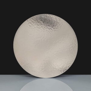 PVCE64 - 11inch  Round Silver Cake Card 