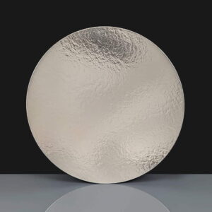 PVCE65 - 12 Round Silver Cake Card