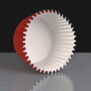 E/0920 -Red Metallic Cupcake or Muffin Cases 