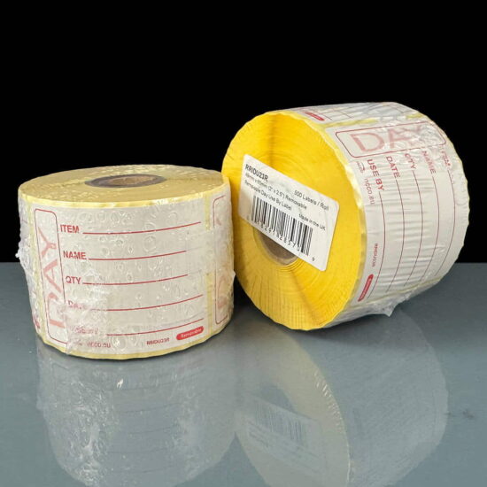 Item, Name, Date, Use By Labels