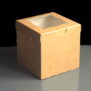 Kraft Windowed Single Cupcake Boxes