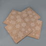 2 ply Kraft Snowflake Napkins / Serviettes